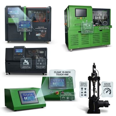 Banc d'essai universel pour pompes diesel CRP-Multi 4-en-1 avec variateur de fréquence 15 kW et plage de pression de 2500 bars