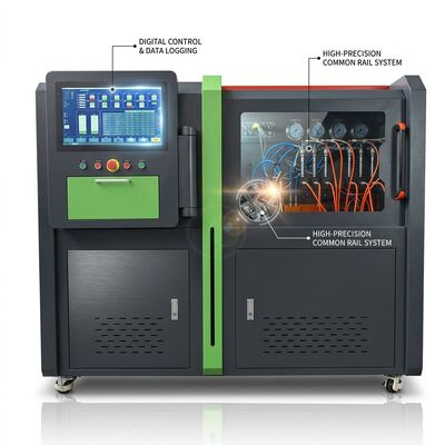 Banque d'essai de pompe à rail commun CRB-I2000 à pression maximale d'essai de 2500 bar, système de contrôle PC industriel certifié CE ISO 9001
