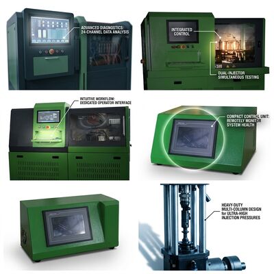 Banque d'essai de pompe à rail commun portable CRP-compact avec une pression de 1800 bar, un moteur monophase 220V de 3 kW et une conception mobile de 85 kg